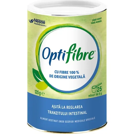 Nestle OptiFibre, 125 g, teilweise hydrolysiertes Guarkernmehl