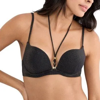 Triumph Bikini Top Summer Sunset Sweet Heart Schwarz 42D
