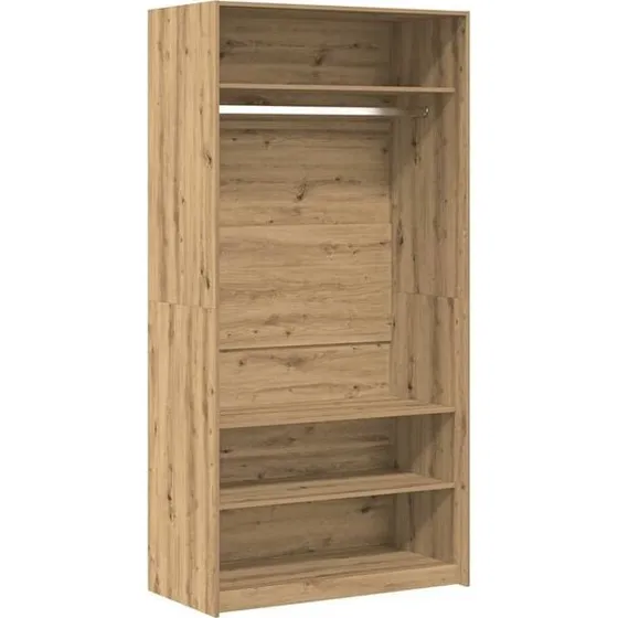 vidaXL Kleiderschrank Artisan-Eiche 100x50x200 cm