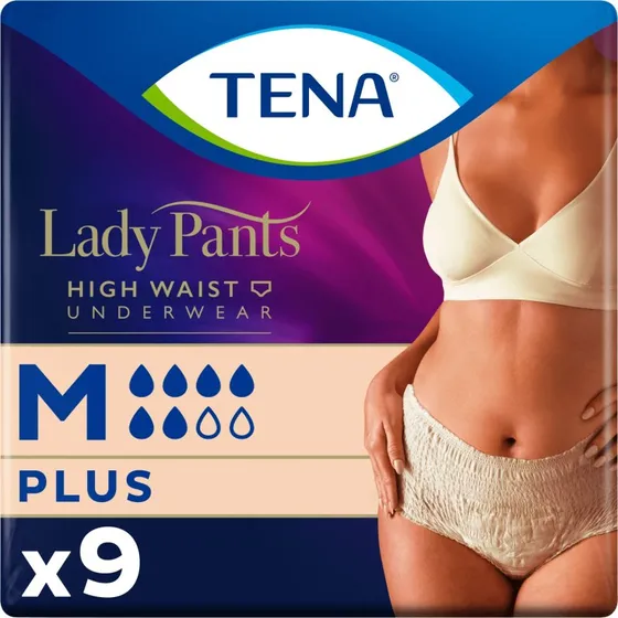 TENA Lady Pants Crème Plus, Saugfähige Slips, M, 9 Stück
