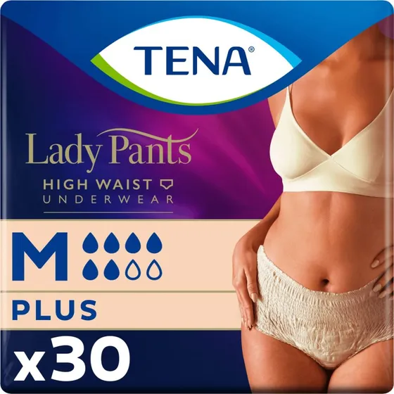 TENA Lady Pants Crème Plus, Saugfähige Slips, M, 30 Stück