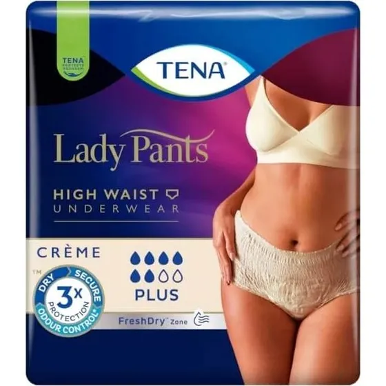 Tena Lady Pants saugfähige Höschen Plus Creme L, 30 Stück