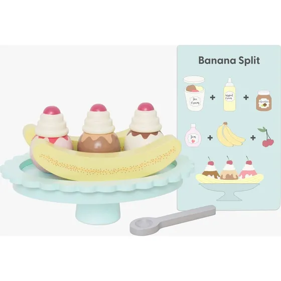 Jabadabado Banana Split Zitrone Holz-Küchenspielzeug Set