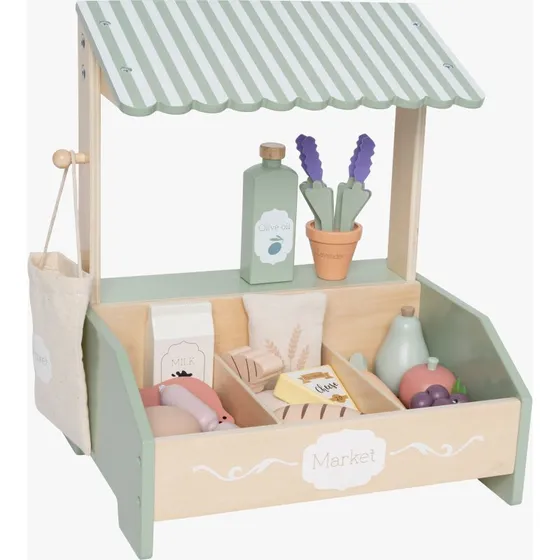 JaBaDaBaDo Kleiner Marktstand mit Zubehör Set