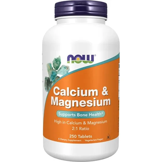 Now Foods Calcium & Magnesium, 250 vegetarische Tabletten
