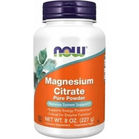 NOW FOODS Magnesium Citrat Pulver, 227 g