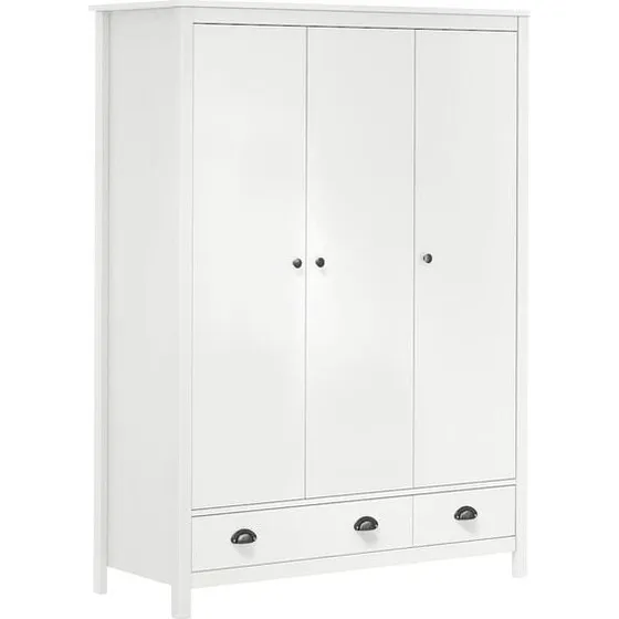 vidaXL Kleiderschrank Hill Weiß 127x50x170 cm