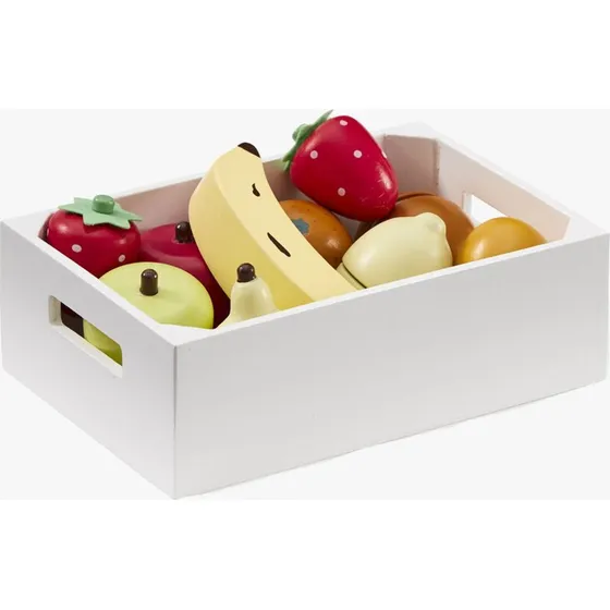 Kids Concept Gemischtes Früchteset in Holzkiste
