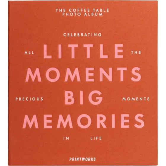 Printworks Little Moments Big Memories Fotoalbum 27 cm, Orange