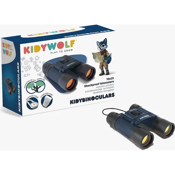 Kidywolf KIDYBINOCULARS Fernglas, Blau, 10-fache Vergrößerung