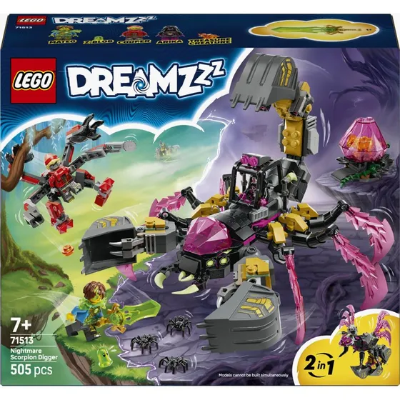 LEGO DREAMZzz 71513 Albtraum-Skorpionbagger & Biomechanische Wespe