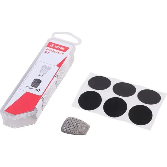 Zefal Emergency Kit 6 Flicken selbstklebend + Schaber Edelstahl