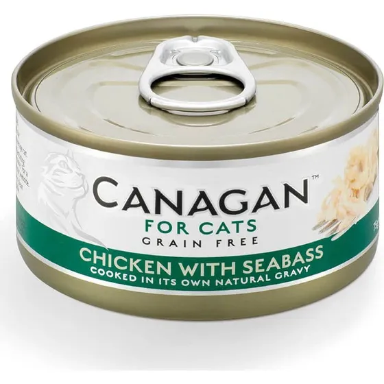 Canagan Huhn & Barsch Nassfutter für Katzen, getreidefrei, 75g