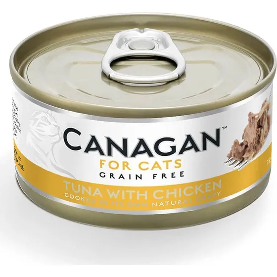 Canagan Thunfisch & Huhn Nassfutter für Katzen, getreidefrei, 75g