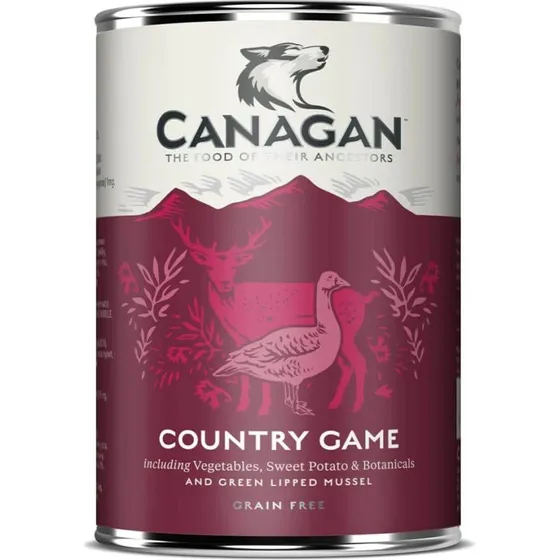 Canagan Country Game Nassfutter in Suppe, 400g, getreidefrei