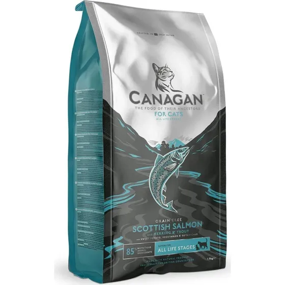 Canagan Scottish Salmon Trockenfutter für Katzen, 4kg