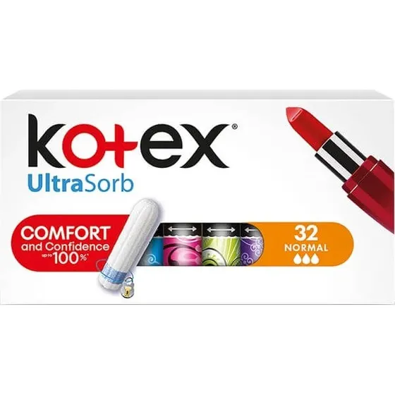 Kotex UltraSorb Tampons, Normal, 32 Stück