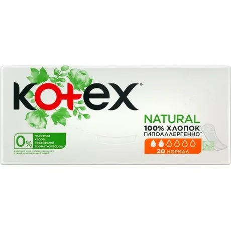 Kotex Tägliche Binden Natur, 20 Stück