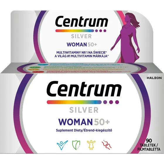 Centrum Woman 50+ Multivitamin & Mineralstoffpräparat, 90 Tabletten