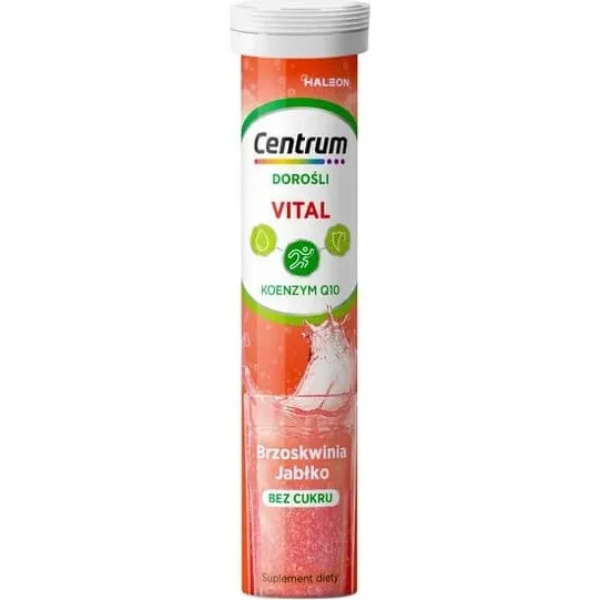 Centrum Vital Erwachsene Brausetabletten Pfirsich-Apfel 20 Stück