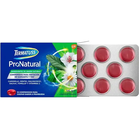 Termatuss Throat Irritation 16 Tabletten zur Linderung von Halsschmerzen