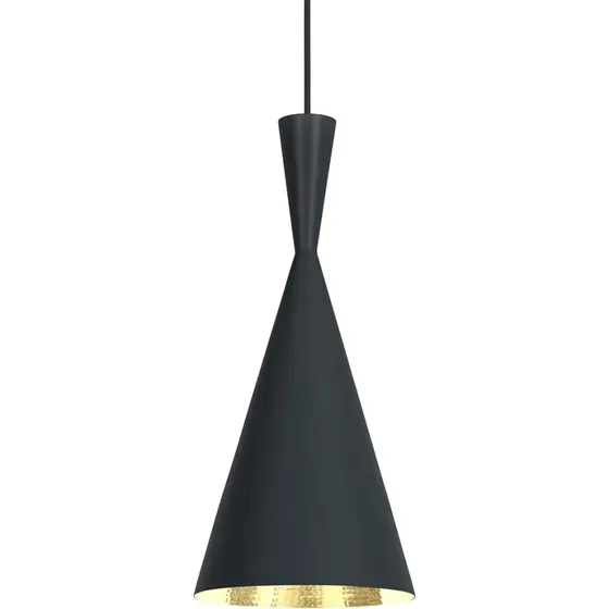 Tom Dixon Beat Tall LED-Pendelleuchte, Schwarz