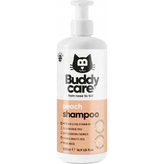 Buddy Care Pfirsich Katzen-Shampoo, 500 ml