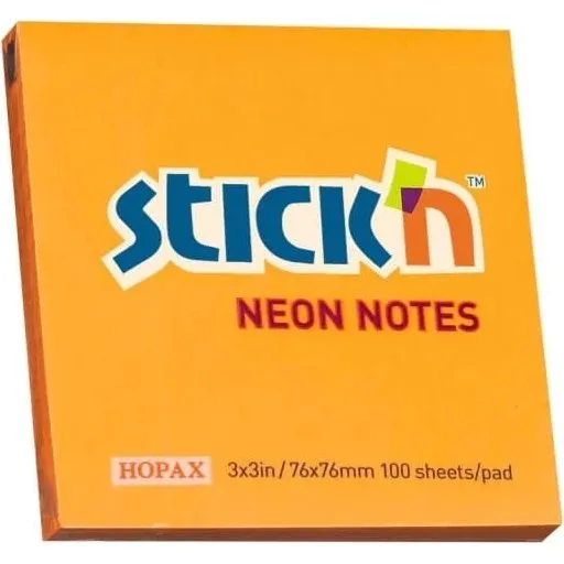 Neonorange Haftnotizen 76x76mm