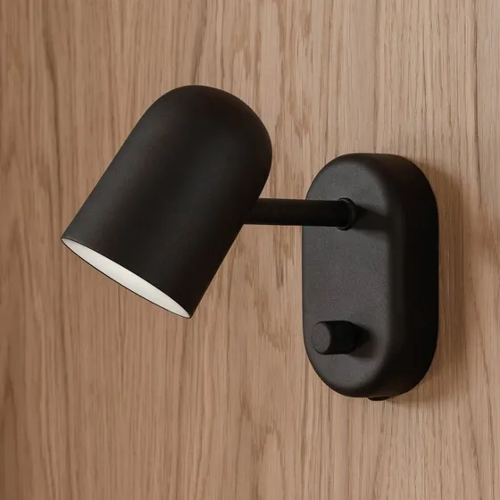 Northern Wandleuchte Buddy wall Schwarz