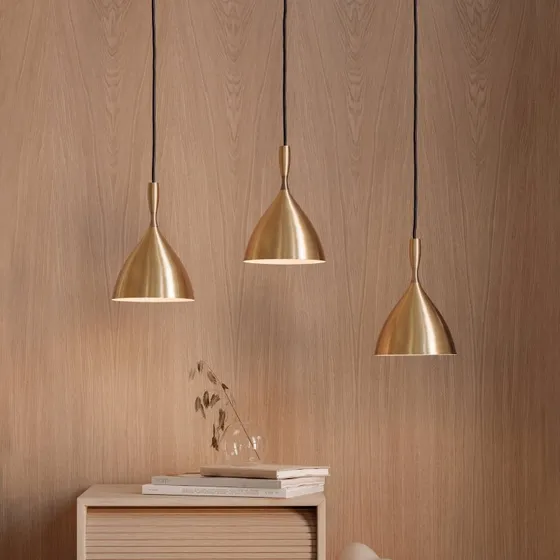 Northern Dokka Pendelleuchte Messing - Skandinavisches Design