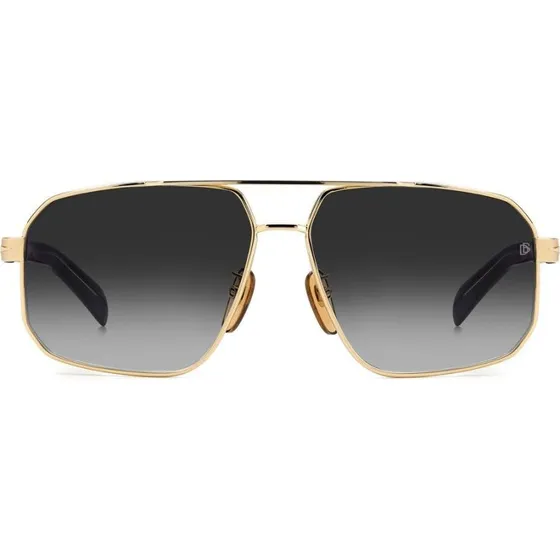 David Beckham DB 7102/S Sonnenbrille Herren Gold Rechteckig