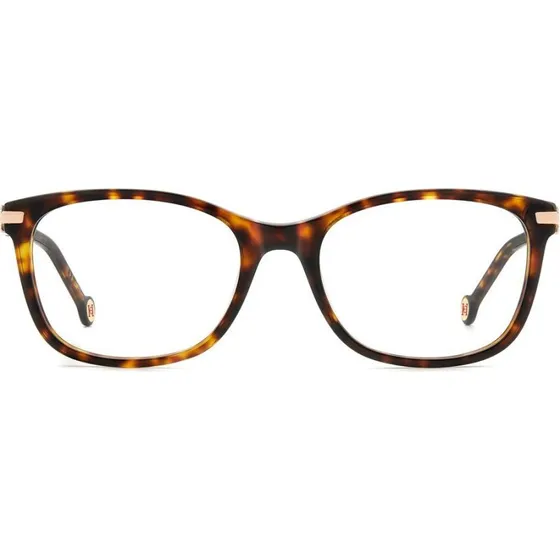 Carolina Herrera HER 0201 Brille Damen Katzenaugenform Havana