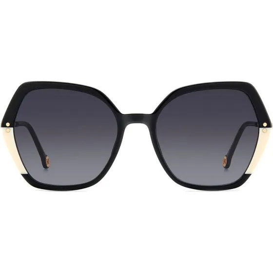 Carolina Herrera HER 0185/S Sonnenbrille Damen Schwarz Rechteckig