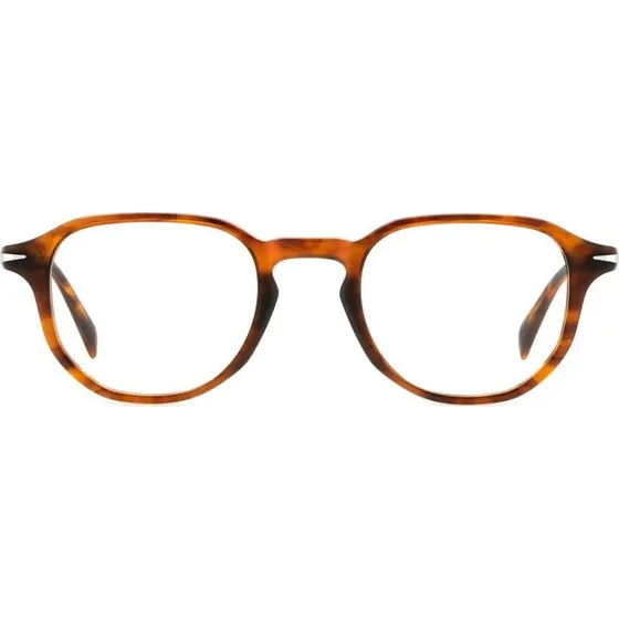 David Beckham DB 1140 Herrenbrille - Geometrisch, Braunes Horn