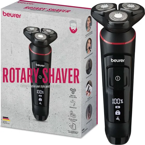Beurer MN8X 360°-Flex Nass&Trocken Rasierer Schwarz