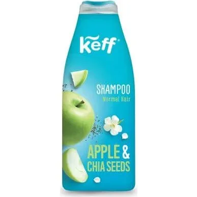 Keff Shampoo Apfel & Chiasamen für normales Haar, 500 ml