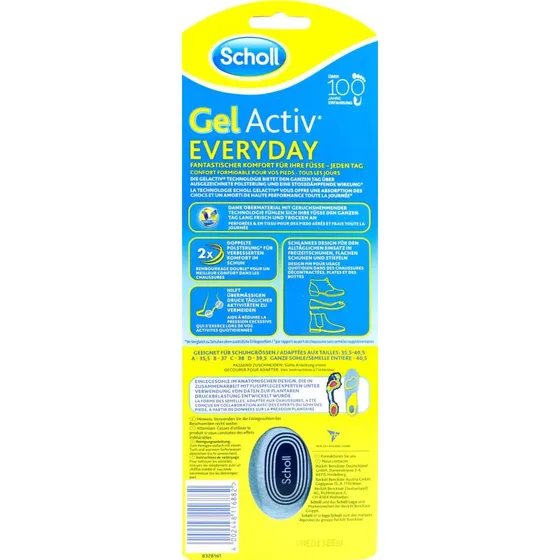Scholl GelActiv Everyday Einlegesohlen Größe S