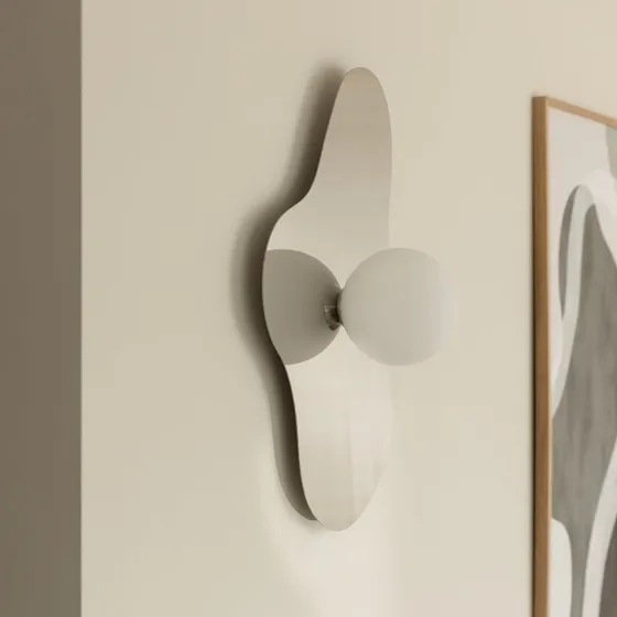 Globen Lighting Wandleuchte ILLUSION, Chrom & Glas, 60 cm