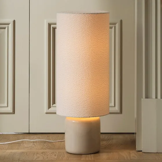 Globen Lighting Stehleuchte Florian, weiß/beige, 80 cm