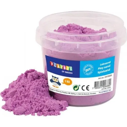 Kinetic Sand Violet Spiel-Sand, 1 kg Playbox