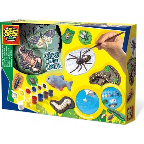SES Creative Gruseltiere Glow in the Dark Set