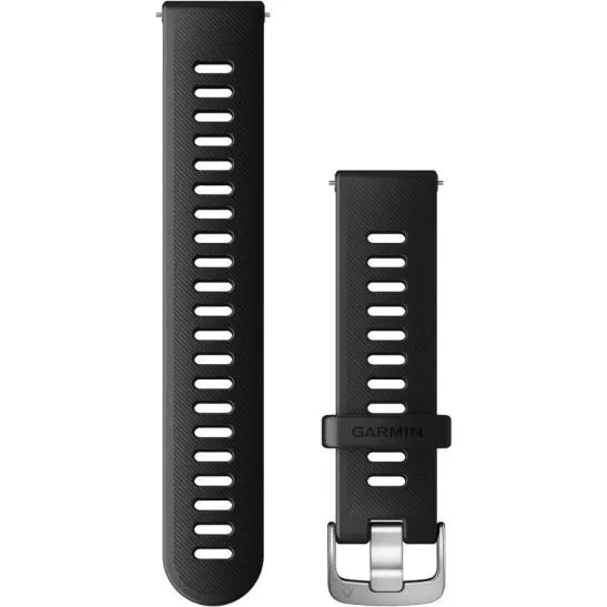 Garmin Quick Release Silikonarmband 20mm - Schwarz