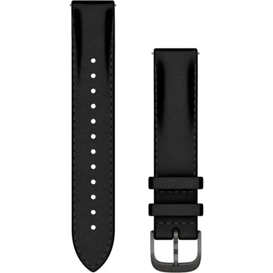 Garmin Lederarmband 18 mm - Schwarz - Quick Release