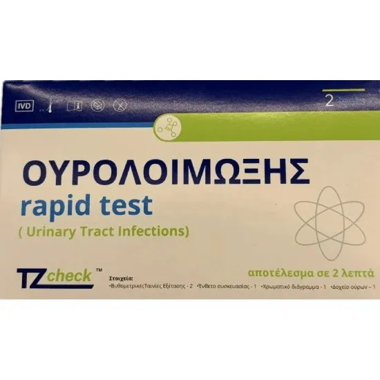 TZCHECK Schnelltest Urin-Infektion, 2er-Pack