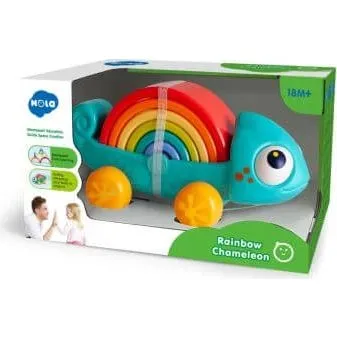 Hola Regenbogen Chamäleon Zieh- und Bauspielzeug (+18 Monate)