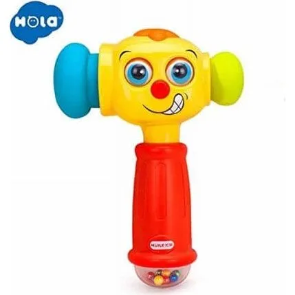 Hola Interaktiver Lernhammer mit Licht und Sound, ab 12 Monaten