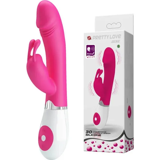 Pretty Love Gene Vibrator mit Sprachaktivierung & 30 Modi, Rosa