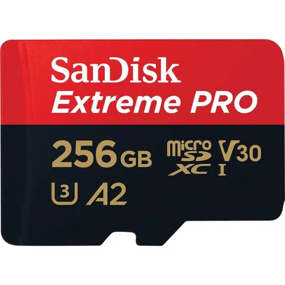 SanDisk Extreme PRO microSDXC 256GB UHS-I V30 A2 mit Adapter