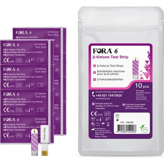 Fora 6 β-Keton-Teststreifen, 10 Stück