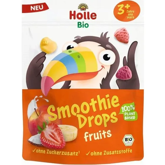 Holle Bio-Fruchtsnacks Smoothie Drops, +3 Jahre, 15 g